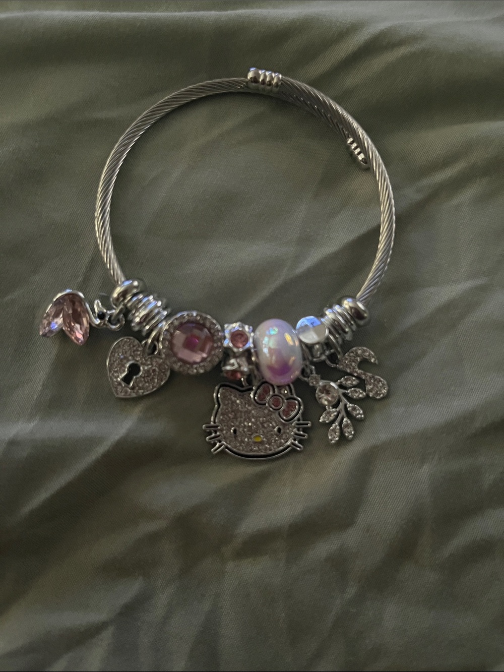 Hello Kitty Silver Charm Bracelet